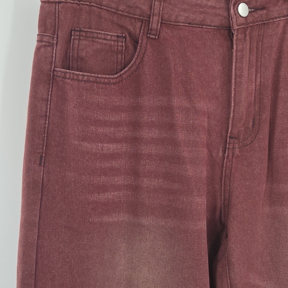 Mens Red Wide Leg Skater Jeans NWT - Picture 9 of 16